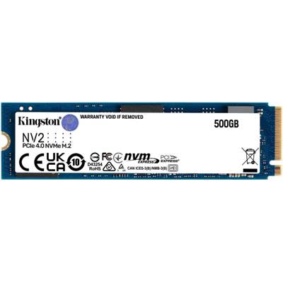 SSD накопитель Kingston NV2, 500 ГБ, M.2 NVMe PCI-E Gen 4x4 (SNV2S/500G)