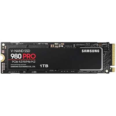 SSD накопитель Samsung 980 PRO, 1 ТБ, M.2 NVMe PCI-E Gen 4x4 (MZ-V8P1T0BW)
