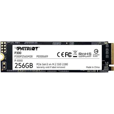 SSD накопитель Patriot P300, 256 ГБ, M.2 NVMe PCI-E Gen 3x4 (P300P256GM28)