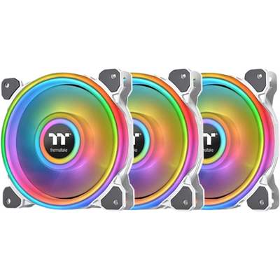 Кулер для корпуса Thermaltake Riing Quad 12 RGB Radiator Fan TT Premium Edition (с Контроллером), White (3 в 1)