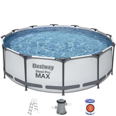 Каркасный бассейн Bestway Steel Pro MAX 56418 с фильтрующим насосом