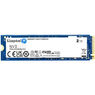 SSD накопитель Kingston NV3, 2 ТБ, M.2 NVMe PCI-E Gen 4x4 (SNV3S/2000G)