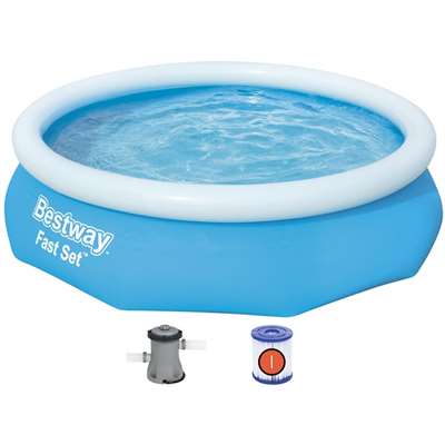Надувной бассейн Bestway Fast Set 57270 с фильтрующим насосом