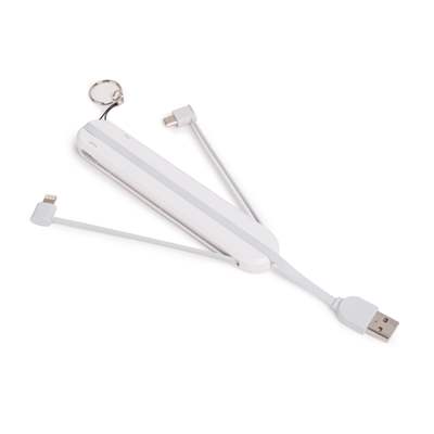 Кабель LDNIO 3 in 1 cable LC130, 45см Брелок, Белый