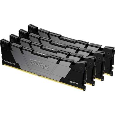 Оперативная память Kingston FURY Renegade Black XMP, DDR4 128GB(4x32GB)/3600MHz DIMM (KF436C18RB2K4/128)