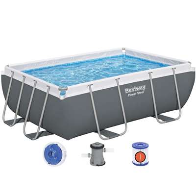 Каркасный бассейн Bestway Power Steel 56629 с фильтрующим насосом