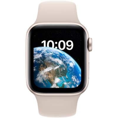 Смарт-часы Apple Watch SE 2-GEN, 44mm Starlight Aluminium Case with Starlight Sport Band (MNJX3GK/A)
