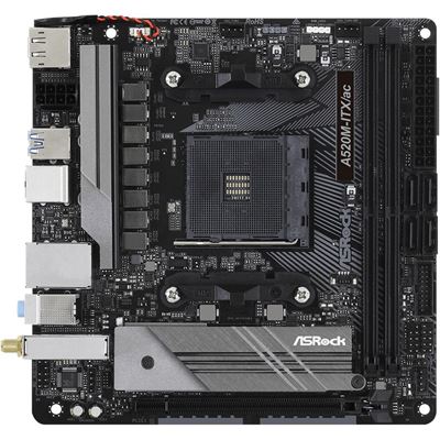 Материнская плата ASRock A520M-ITX/ac, AM4, Mini-ITX