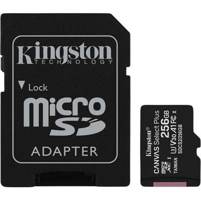 Карта памяти Kingston Canvas Select Plus SDCS2/256GB, 256 ГБ
