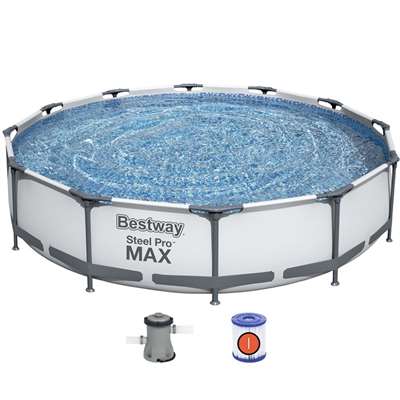 Каркасный бассейн Bestway Steel Pro MAX 56416 с фильтрующим насосом