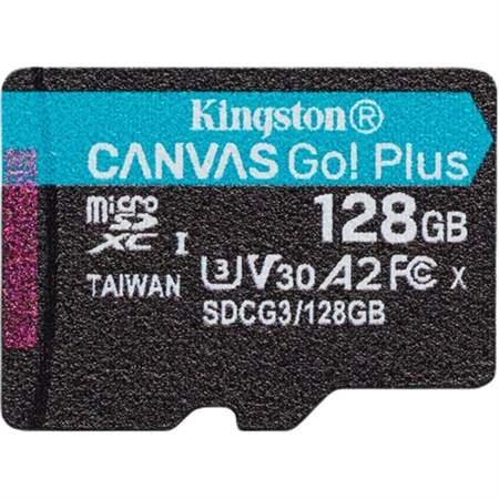 Карта памяти Kingston Canvas Go! SDCG3/128GBSP, 128 ГБ