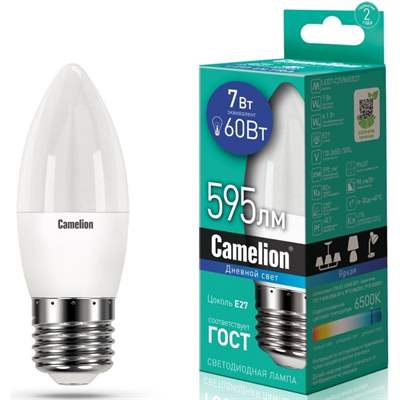 Лампа Camelion LED7-C35/865/E27 (Дневной)