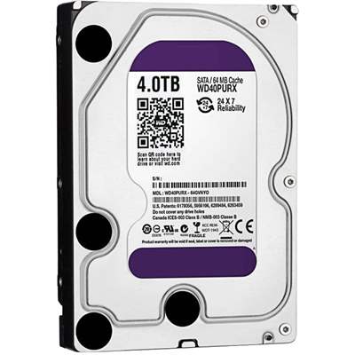 Жесткий диск HDD Dahua 3.5", 4 ТБ, 5400 об/мин (WD40PURX)