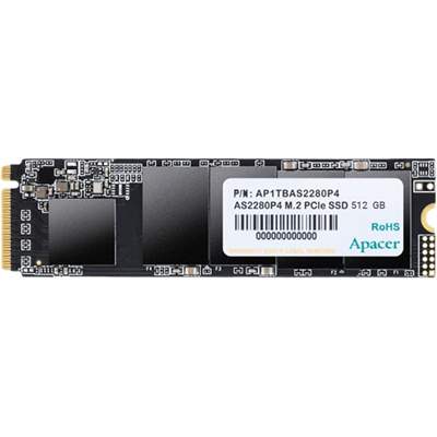 SSD накопитель Apacer AS2280P4, 512 ГБ, M.2 NVMe PCI-E Gen 3x4 (AP512GAS2280P4-1)
