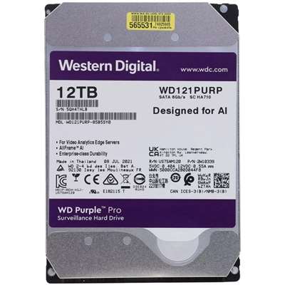 Жесткий диск HDD Western Digital WD121PURP, 12 ТБ