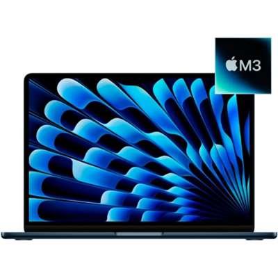 Ноутбук Apple MacBook Air 13″ M3 (2024) 13.6″/Apple M3/8 ГБ/256 ГБ/MacOS, Midnight