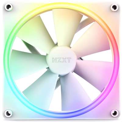 Кулер для корпуса NZXT F140 RGB Duo (RF-D14SF-W1), Ø140 мм, White
