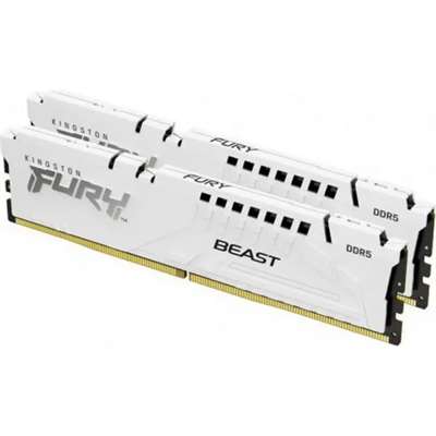 Оперативная память Kingston FURY Beast White XMP, DDR5 32GB (2x16GB)/5200 MHz DIMM (KF552C40BWK2-32)