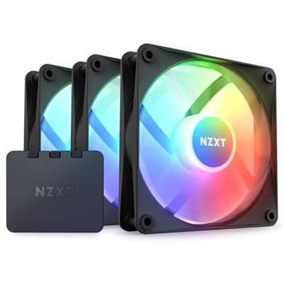 Кулер для корпуса NZXT F120 RGB Core Triple Pack, Ø120 мм, Black