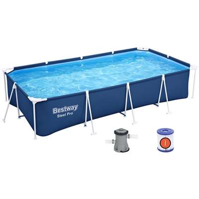 Каркасный бассейн Bestway Steel Pro 56424 с фильтрующим насосом