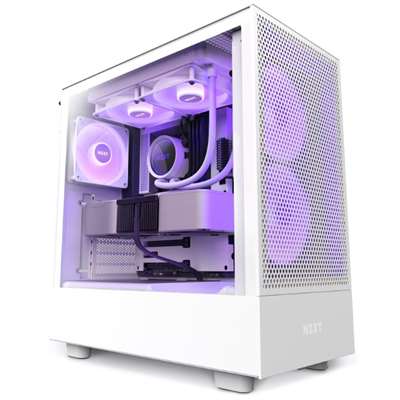 Корпус NZXT H5 Flow RGB (2023)(CC-H51FW-R1) (White)