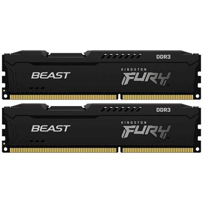 Оперативная память Kingston FURY Beast Black DDR3 8GB (2x4GB)/1600MHz DIMM (KF316C10BBK2/8)