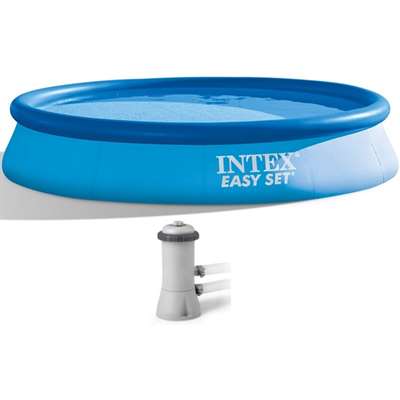 Надувной бассейн Intex Easy Set Pool (28132NP) с фильтрующим насосом